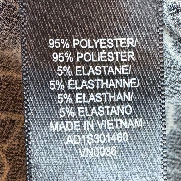 NWT Adrianna Papell Black/Cream Bubble Circles Flutter Sleeves Blouse; Size M - Picture 7 of 8